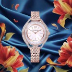 Swarovski klokke Crystalline Aura Watch, Metal Bracelet, Rose gold tone, Rose-gold tone PVD - 5519459