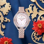 Swarovski klokke Crystalline Aura Watch, Metal Bracelet, Rose gold tone, Rose-gold tone PVD - 5519459