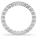 Swarovski Matrix Vittore ring Round cut, White, Silver-tone finish - 5705604