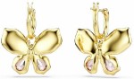 Swarovski øredobber Idyllia drop earrings Mixed cuts, Pavé, Butterfly, Multicolored, Gold-tone plated - 5709953