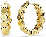 Swarovski øredobber Imber hoop earrings Round cut, White, Gold-tone plated - 5711483