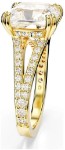 Swarovski Stilla cocktail ring Square cut, White, Gold-tone plated - 5693501