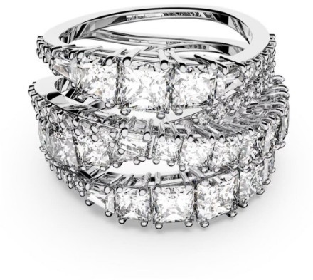 Swarovski Hyperbola ring Mixed cuts, White, Rhodium plated -  5584654 Swarovski Hyperbola ring Mixed cuts, White, Rhodium plated -  5584654