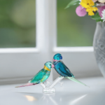 Swarovski figurer Jungle Beats Parakeet Couple Fife & Fifer - 5577124