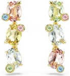 Swarovski øredobber Gema drop earrings Asymmetrical design, Mixed cuts, Multicolored, Gold-tone plated - 5714815