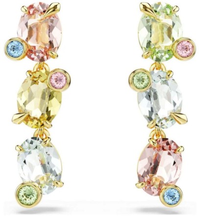Swarovski øredobber Gema drop earrings Asymmetrical design, Mixed cuts, Multicolored, Gold-tone plated - 5714815 Swarovski øredobber Gema drop earrings Asymmetrical design, Mixed cuts, Multicolored, Gold-tone plated - 5714815