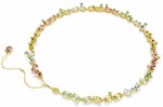 Swarovski smykke Gema Tennis necklace Mixed cuts, Multicolored, Gold-tone plated - 5714836