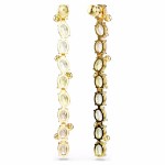 Swarovski øredobber Gema drop earrings Asymmetrical design, Mixed cuts, Long, Multicolored, Gold-tone plated - 5705809