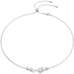 Swarovski collier Constella necklace Crystal pearl, Round cuts, White, Rhodium plated - 5705626