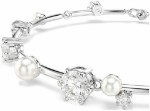 Swarovski armbånd Constella Tennis bracelet Crystal pearl, Round cuts, White, Rhodium plated - 5707511