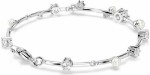 Swarovski armbånd Constella Tennis bracelet Crystal pearl, Round cuts, White, Rhodium plated - 5707511