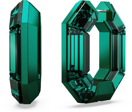 Swarovski øredobber Lucent hoop earrings Octagon shape, Small, Green - 5680786 Swarovski øredobber Lucent hoop earrings Octagon shape, Small, Green - 5680786