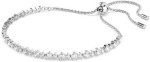 Swarovski armbånd Matrix Tennis bracelet Mixed round cuts, White, Rhodium plated - 5677813