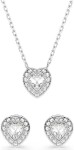 Swarovski smykkesett Ariana Grande x Swarovski set Mixed cuts, Heart, White, Rhodium plated - 5720849