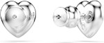 Swarovski øredobber Ariana Grande x Swarovski stud earrings Mixed cuts, Heart, White, Rhodium plated - 5720859