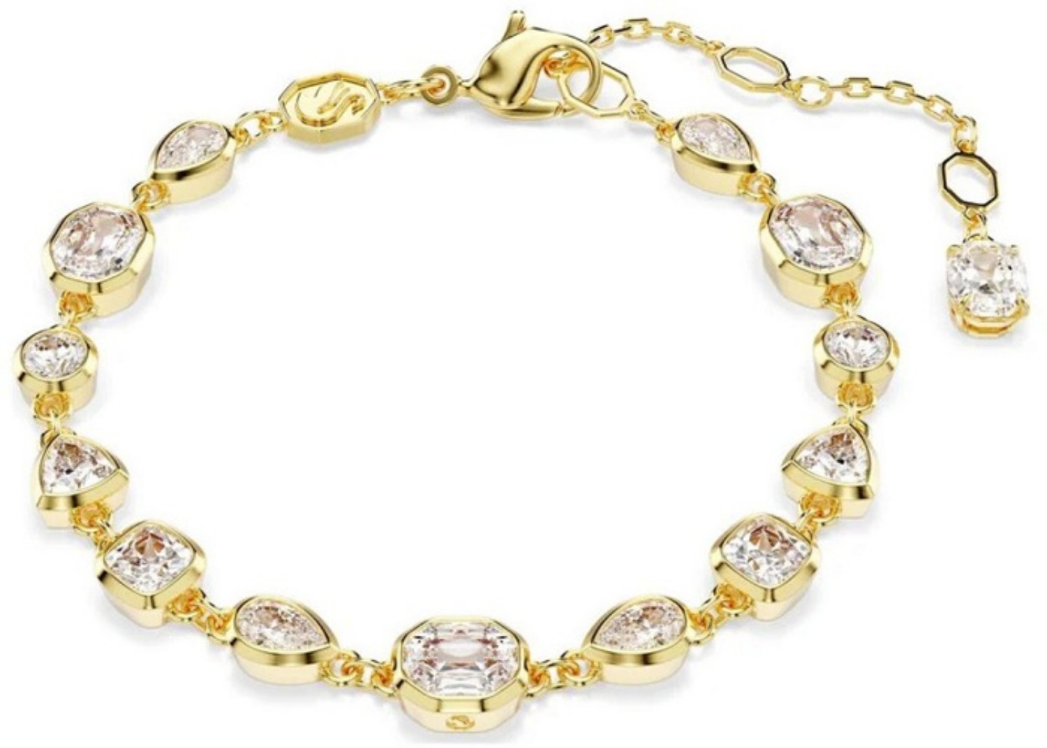 Swarovski armbånd Imber Tennis bracelet Mixed cuts, White, Gold-tone plated - 5705471