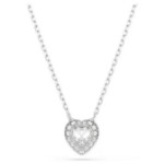 Swarovski smykke Ariana Grande x Swarovski pendant Mixed cuts, Heart, White, Rhodium plated - 5720852