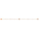 Swarovski armbånd Remix Collection Rose Gold-Plated Mixed White Crystal Pear Strand, Size Large - 5421444