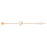 Swarovski armbånd Remix Collection Infinity Symbol Black, Rose Gold Plated - 5365734