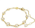 Swarovski armbånd Imber Tennis bracelet Mixed round cuts, White, Gold-tone plated - 5705465