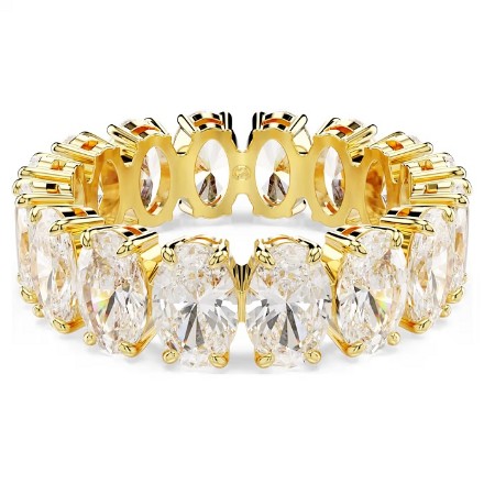 Swarovski Matrix ring Oval cut, White, Gold-tone plated - 5707190 Swarovski Matrix ring Oval cut, White, Gold-tone plated - 5707190