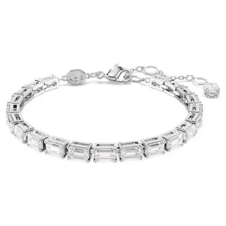 Swarovski armbånd Matrix Tennis bracelet Baguette cut, White, Rhodium plated - 5707200 Swarovski armbånd Matrix Tennis bracelet Baguette cut, White, Rhodium plated - 5707200