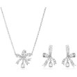 Swarovski smykkesett Volta set, Bow, White, Rhodium plated - 5660118