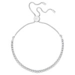 Swarovski armbånd Subtle, Round cut, White, Rhodium plated - 5221397