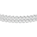 Swarovski armbånd Subtle, Round cut, White, Rhodium plated - 5221397