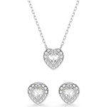 Swarovski smykkesett Ariana Grande x Swarovski set Mixed cuts, Heart, White, Rhodium plated - 5720849