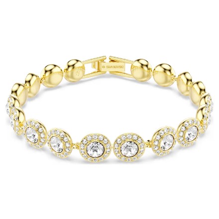 Swarovski armbånd Una Angelic Tennis bracelet Round cut, Pavé, Medium, White, Gold-tone plated - 5505469 Swarovski armbånd Una Angelic Tennis bracelet Round cut, Pavé, Medium, White, Gold-tone plated - 5505469