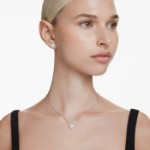Swarovski smykke Ariana Grande x Swarovski pendant Mixed cuts, Heart, White, Rhodium plated - 5720852