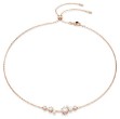 Swarovski collier Constella necklace Crystal pearl, Round cuts, White, Rose gold-tone plated - 5729504