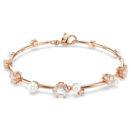 Swarovski armbånd Constella Tennis bracelet Crystal pearl, Round cuts, White, Rose gold-tone plated - 5729505 Swarovski armbånd Constella Tennis bracelet Crystal pearl, Round cuts, White, Rose gold-tone plated - 5729505