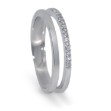Diamantring i 14kt gull med diam. 0,08 ct W-SI - bur537021 Diamantring i 14kt gull med diam. 0,08 ct W-SI - bur537021
