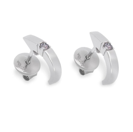 Diamantøredobber i 14 kt hvitt gull med diam. 0,06 ct TW-Si - сoc0065670 Diamantøredobber i 14 kt hvitt gull med diam. 0,06 ct TW-Si - сoc0065670