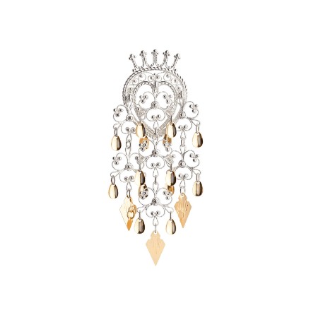 Sølje med spirlauv, kvit/forgylt. Graffer - 873504 Sølje med spirlauv, kvit/forgylt. Graffer - 873504