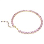 Swarovski collier Millenia Tennis Octagon cut, Purple, Gold-tone plated - 5705754