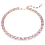 Swarovski collier Millenia Tennis Octagon cut, Purple, Gold-tone plated - 5705754