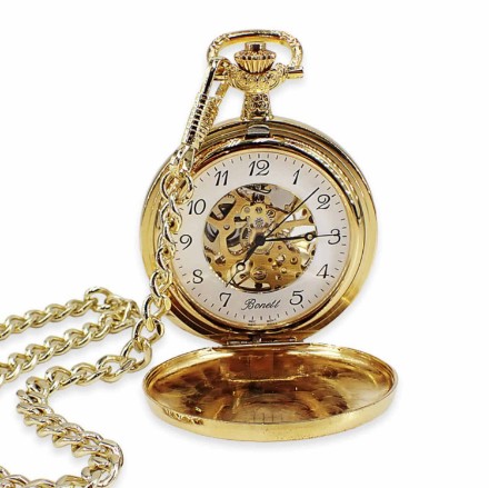 Lommeur double mekanisk skeleton, 47 mm - 431D Lommeur double mekanisk skeleton, 47 mm - 431D