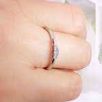 Diamantring i 14 kt gull med diamanter 0,09 ct W-Si - 6550009