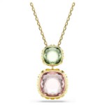 Swarovski smykke Chroma Cushion cut, Multicolored, Gold-tone plated - 5692496