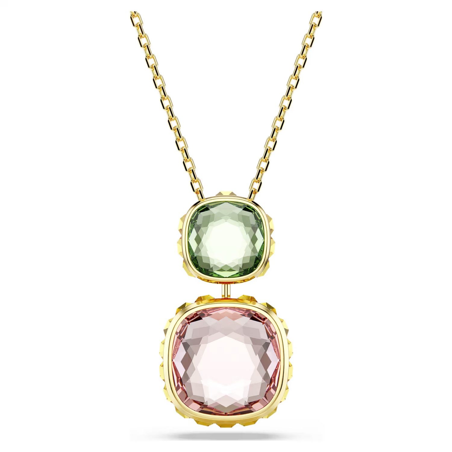 Swarovski smykke Chroma Cushion cut, Multicolored, Gold-tone plated - 5692496