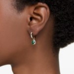 Swarovski øredobber Chroma drop Pear cut, Green, Gold-tone plated