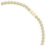 Swarovski smykkesett Una Angelic Round cut, White, Gold-tone plated - 5720506