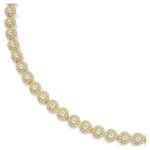 Swarovski smykkesett Una Angelic Round cut, White, Gold-tone plated - 5720506