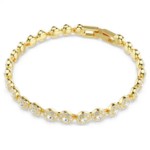 Swarovski smykkesett Una Angelic Round cut, White, Gold-tone plated - 5720506