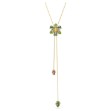 Swarovski smykke Idyllia Y pendant Mixed cuts, Flower, Multicolored, Gold-tone plated - 5717158