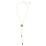 Swarovski smykke Idyllia Y pendant Mixed cuts, Flower, Multicolored, Gold-tone plated - 5717158