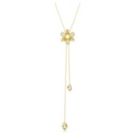 Swarovski smykke Idyllia Y pendant Mixed cuts, Flower, Multicolored, Gold-tone plated - 5717158